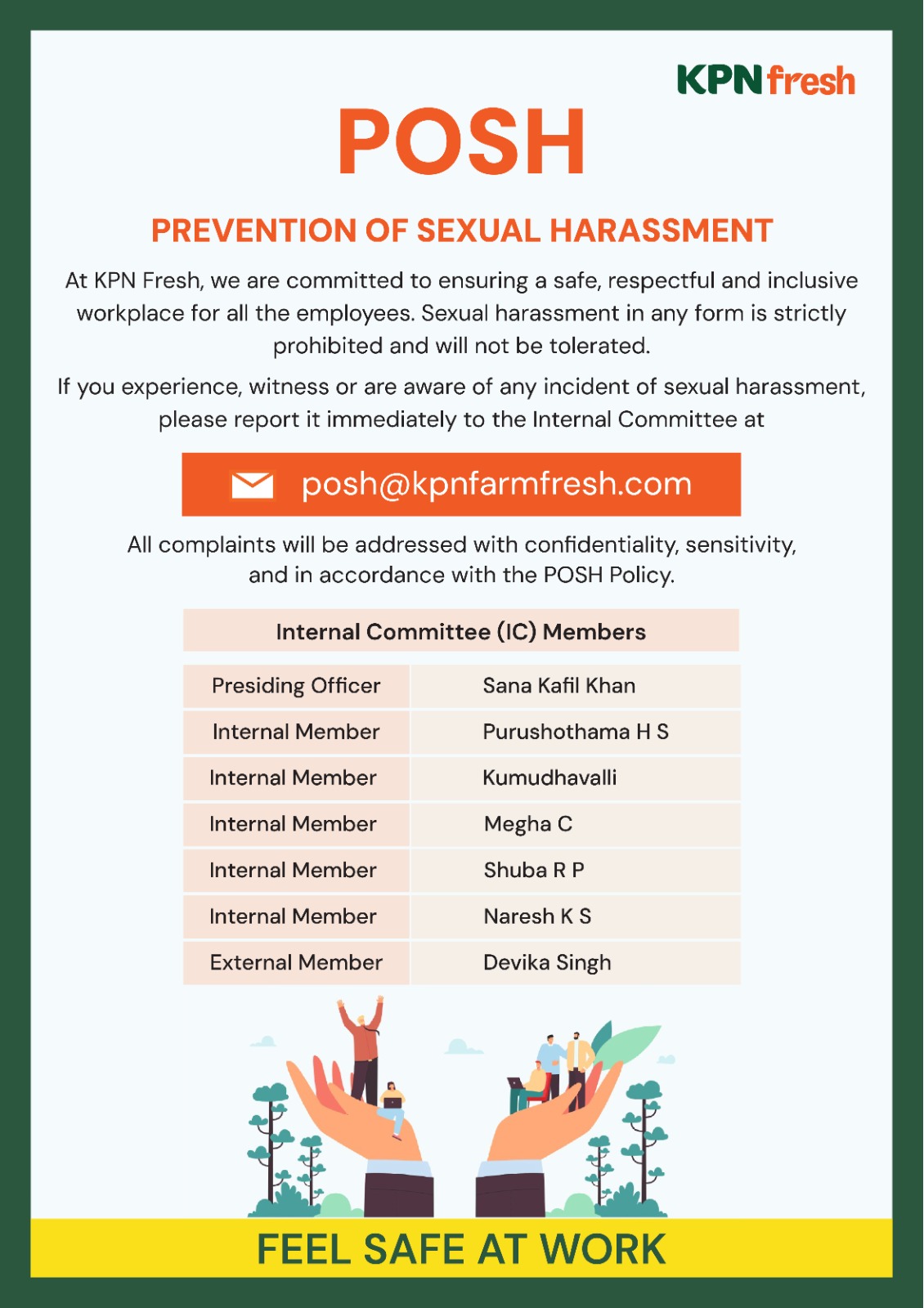 Prevention of Sexual Harassment (POSH)